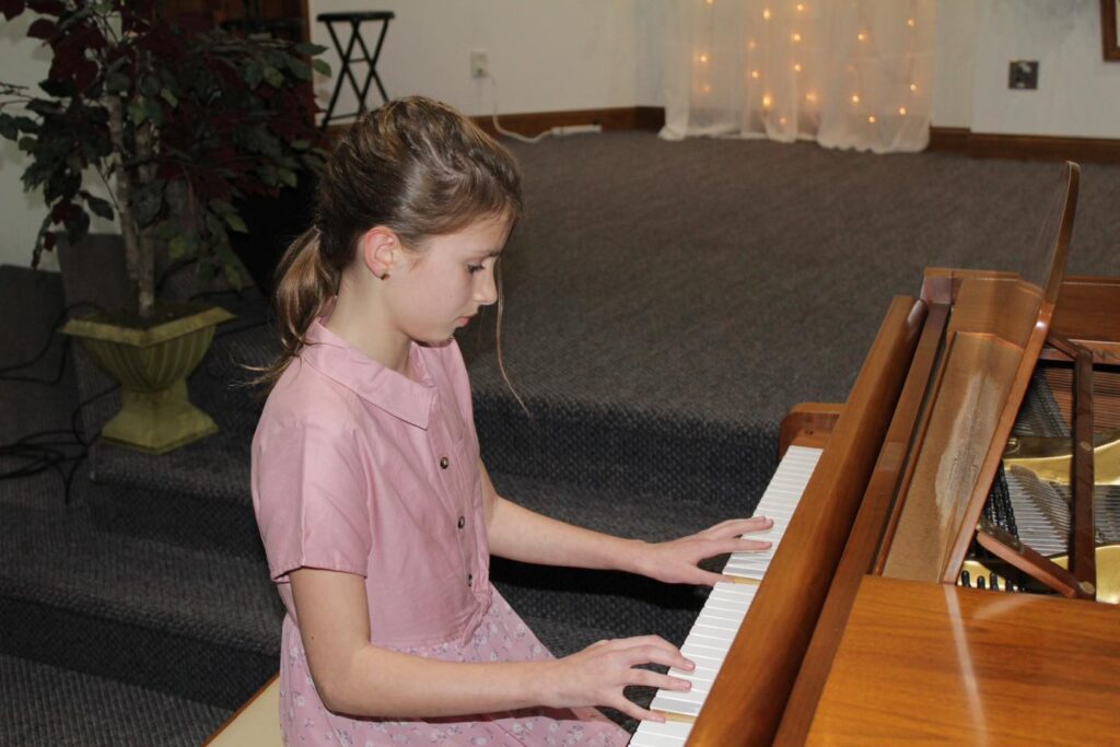 Student at Piano